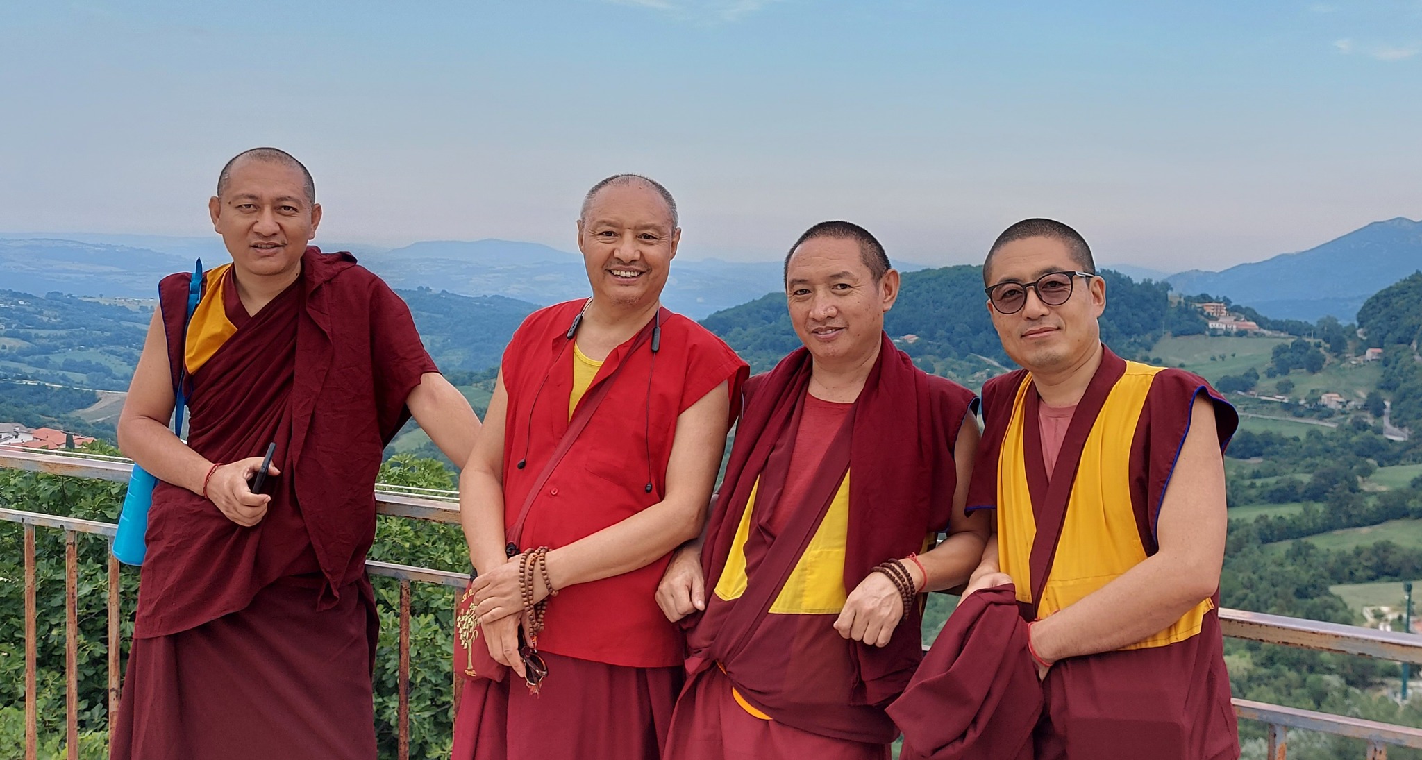 Unsere vier tibetischen Mönche